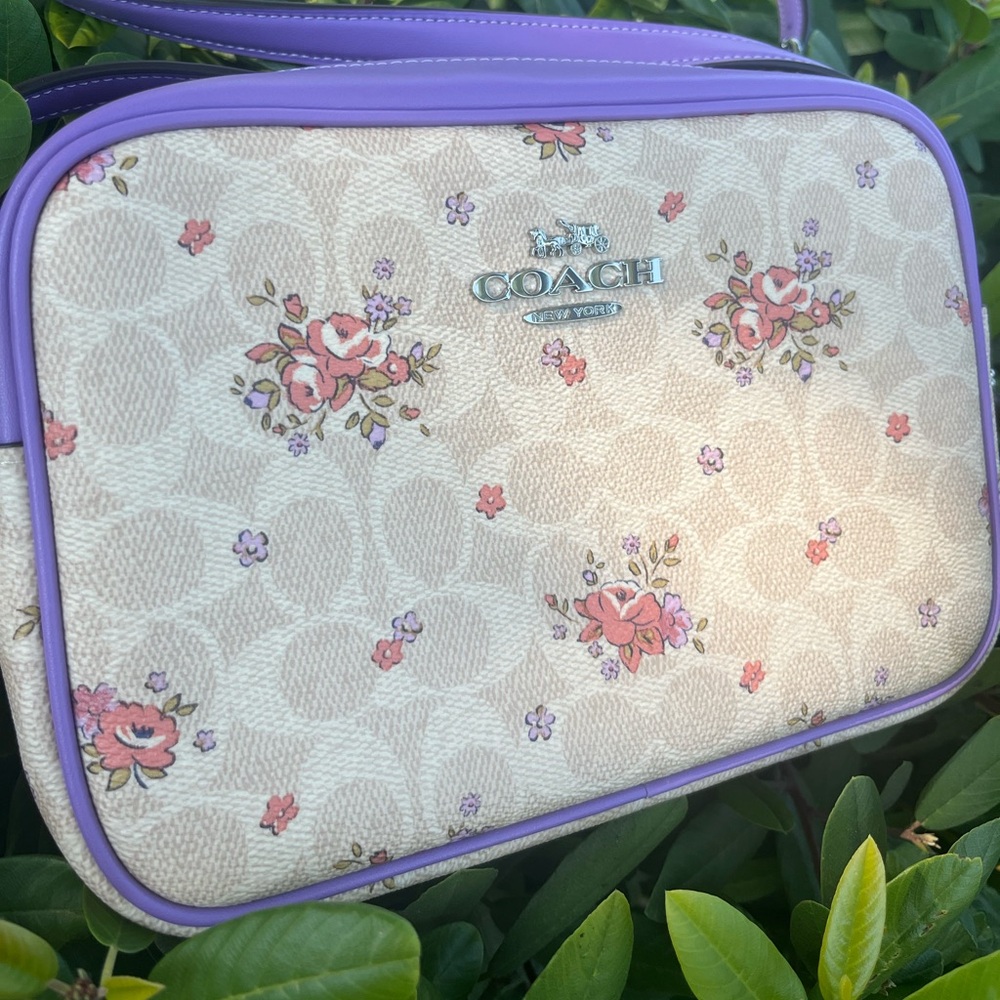 Coach Jamie Crossbody Bag with Floral Print-CAT03
